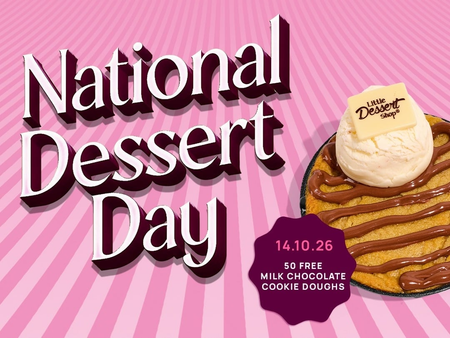 Free Milk Chocolate Cookie Dough dessert [Little Dessert Shop]