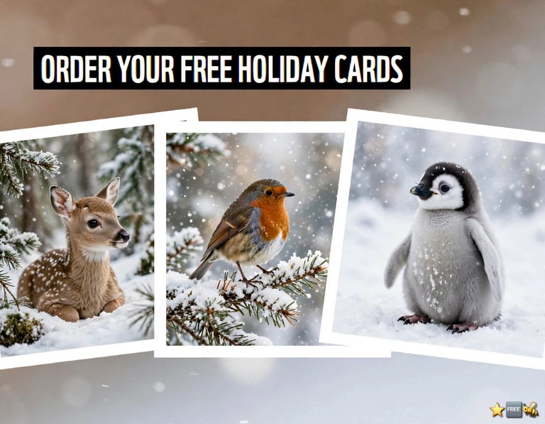 Free Animal Christmas Cards (WWF) [delivered free]