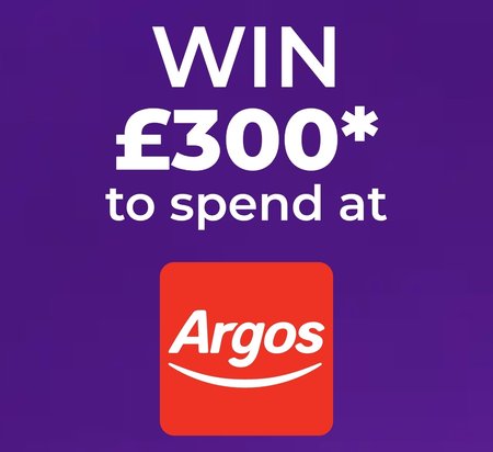 Chance to win £300 Argos voucher