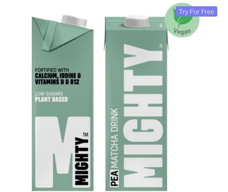 Free Mighty Pea Matcha Drink [Tesco - cashback]
