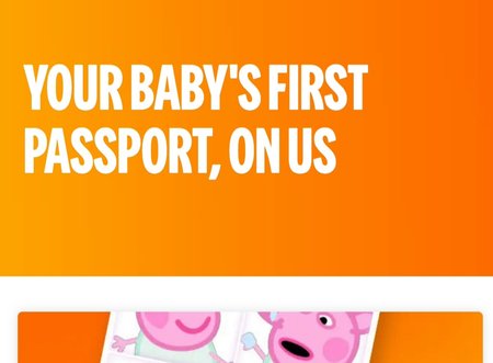 Free baby passport (worth £66.50) with Easyjet holiday booking