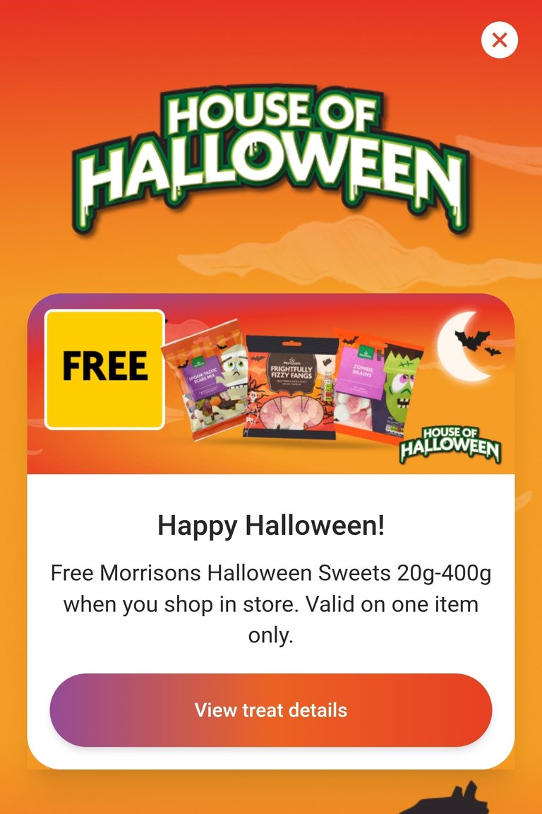 Free Halloween treats from Morrisons [26-31 Oct]