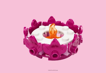 Free LEGO Flower Candle
