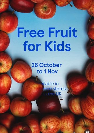 Free fruit for kids [Tesco - 26Oct to 1Nov]