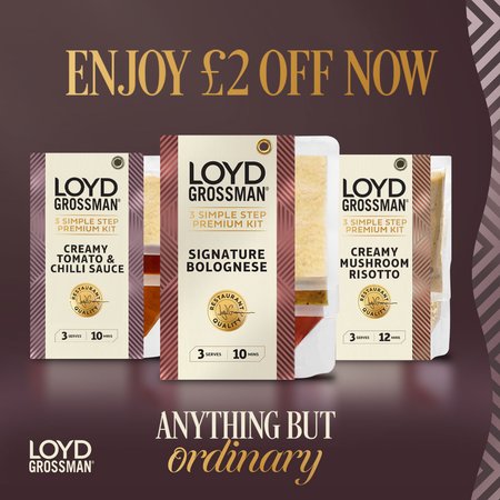 £2 off Loyd Grossman Premium Kits (5000 vouchers)