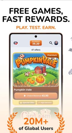 Get paid to test games & apps + free £5 bonus