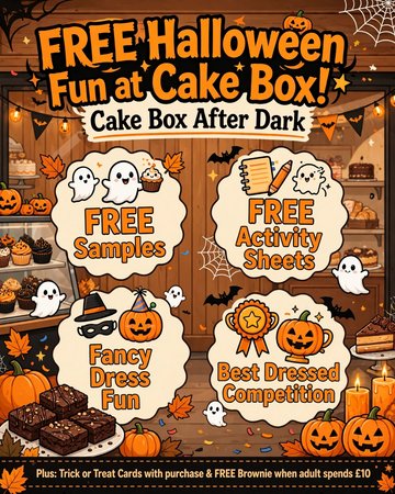 Free Halloween fun at Cake Box