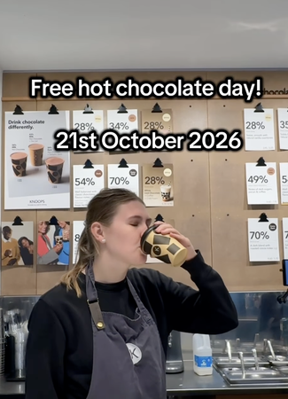 Free Hot Chocolate [Knoops - 21 Oct]